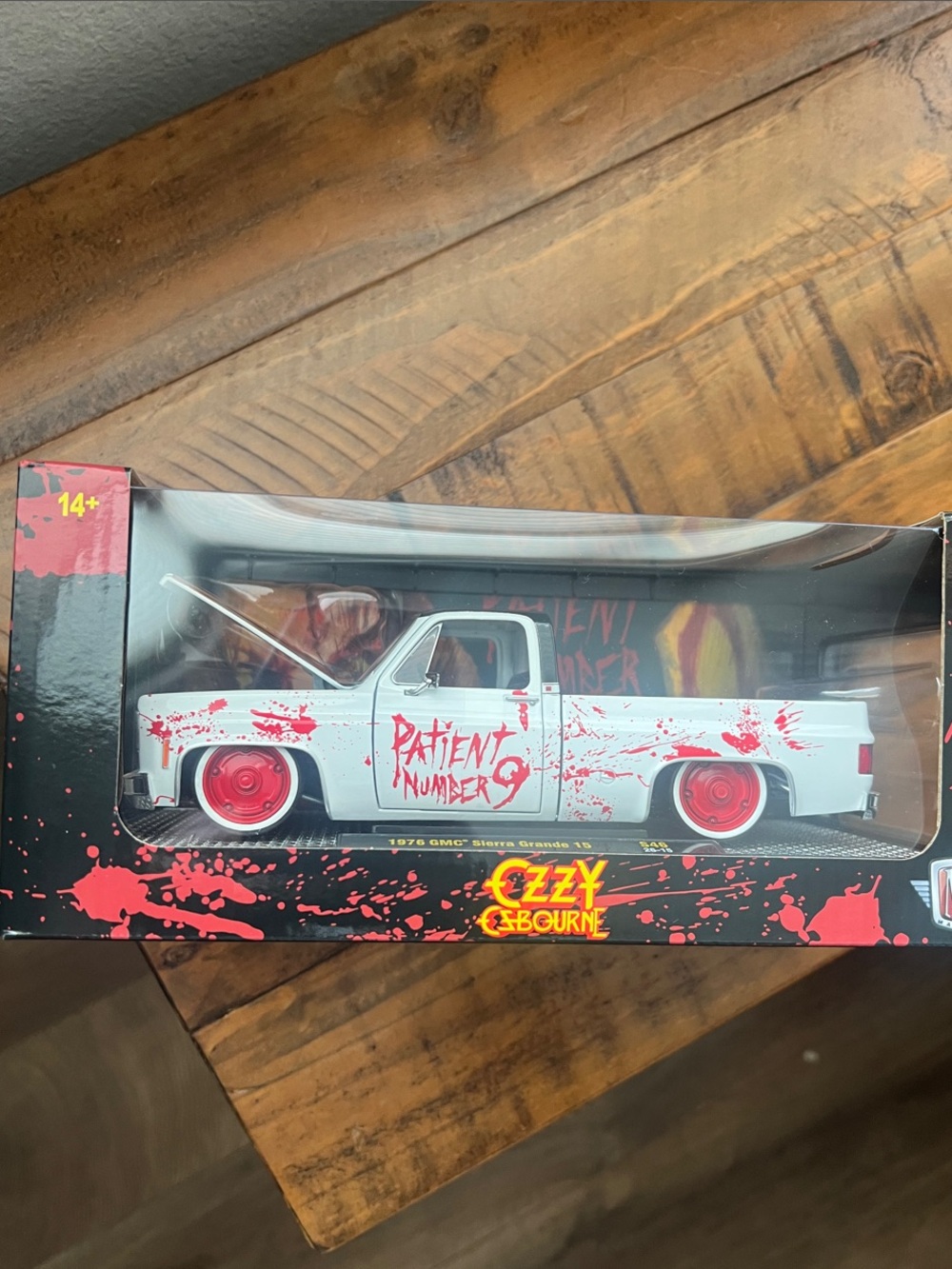 M2 Die-Cast Pickup Truck Toy in White & Red - Patient Number 9 Design 1976 GMC
